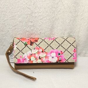 Floral Wristlet Clutch AR New York NWT